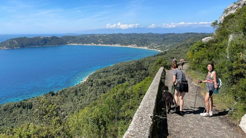 Wandern am Mittelmeer Bucht Korfu