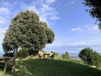 Panoramaausicht wandern toskana