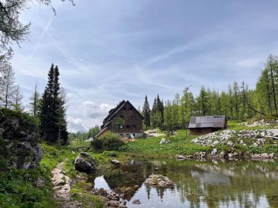 Httentrekking Slowenien Nationalpark Soca Tal Bohinj See