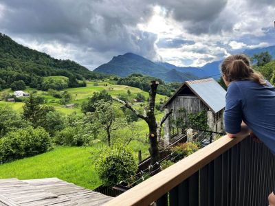 Slowenien Wanderurlaub Pause im Gasthaus