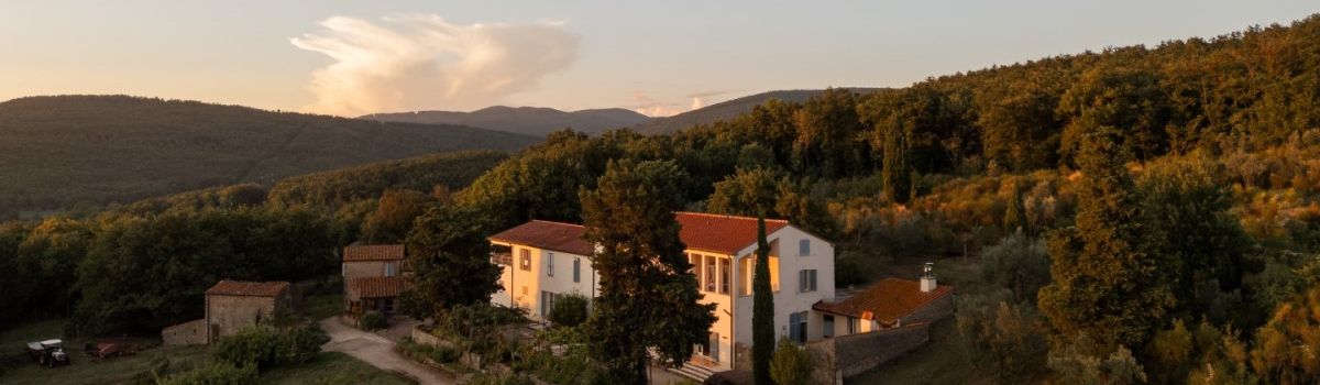 toskana bio landhaus ansicht von oben