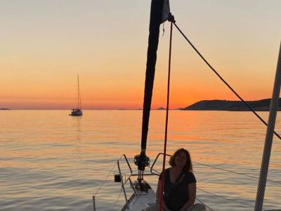 sonnenuntergang beim familiensegeln kroatien gruppenreise mit action segeln